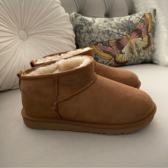 UGG Shoes - UGG Classic Ultra Mini Boots Chestnut Kid’s 6 = Women’s 8